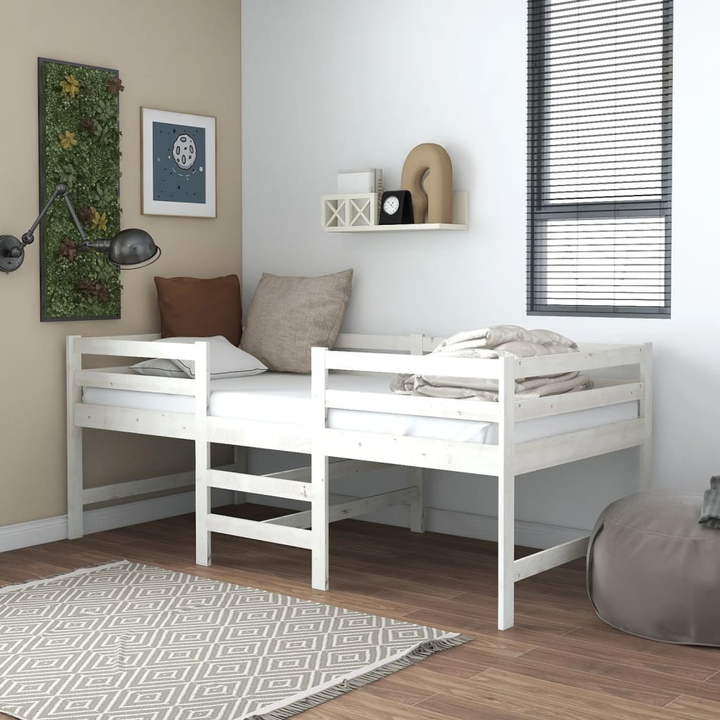 Mittlerer Bett, massives Mezzanin 90x200 cm