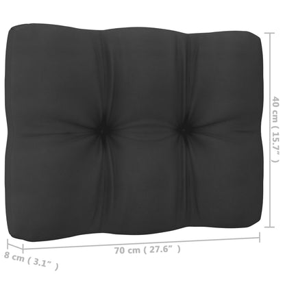 4 pcs garden furniture with solid pine wood cushions