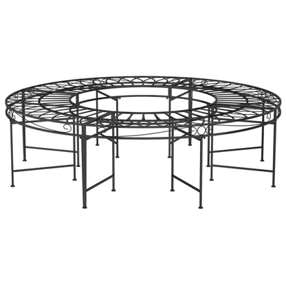 Panca circolare Ø160 cm acciaio nero Ø160 cm