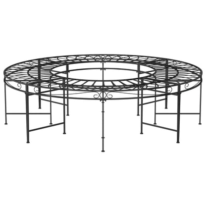 Panca circolare Ø160 cm acciaio nero Ø160 cm