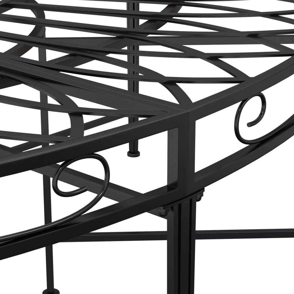 Panca circolare Ø160 cm acciaio nero Ø160 cm