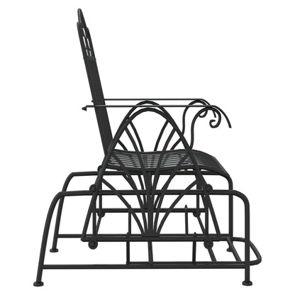Schiebebank 61 cm schwarzer Stahl
