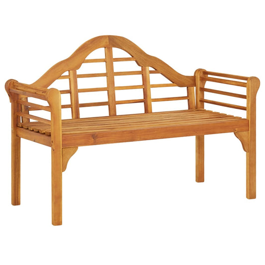 Panca da giardino 125 cm in legno di acacia solida
