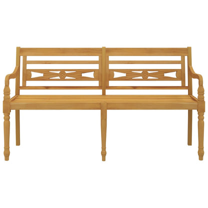 Banco de Batavia 150 cm de madera de teca sólida