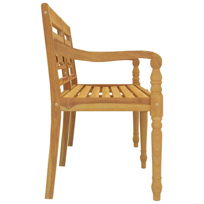 Banco de Batavia 150 cm de madera de teca sólida