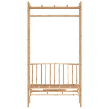 Banc de jardin avec pergola Bambou