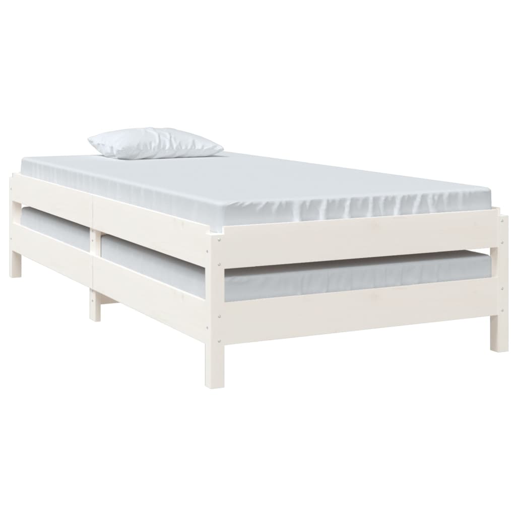 Letto impilabile 90x190 cm in legno di pino solido