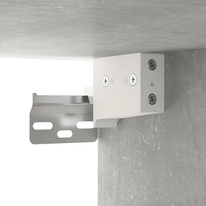 Concrete gray bathroom mirror cabinet 64x20x67 cm