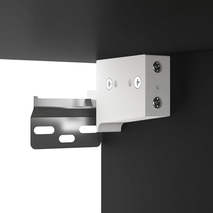 Gabinetto sospeso nero 69.5x32.5x90 cm