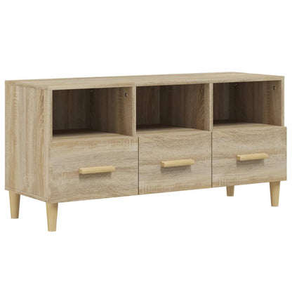 Gabinete de TV de Oak Sonoma 102x36x50 cm Ingeniería de madera