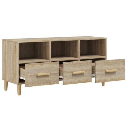 Gabinete de TV de Oak Sonoma 102x36x50 cm Ingeniería de madera