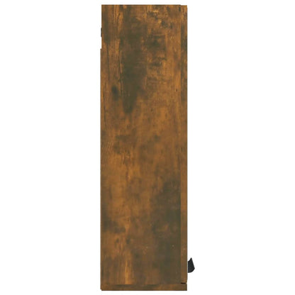 Mobile a specchio da bagno in rovere affumicato 64x20x67 cm