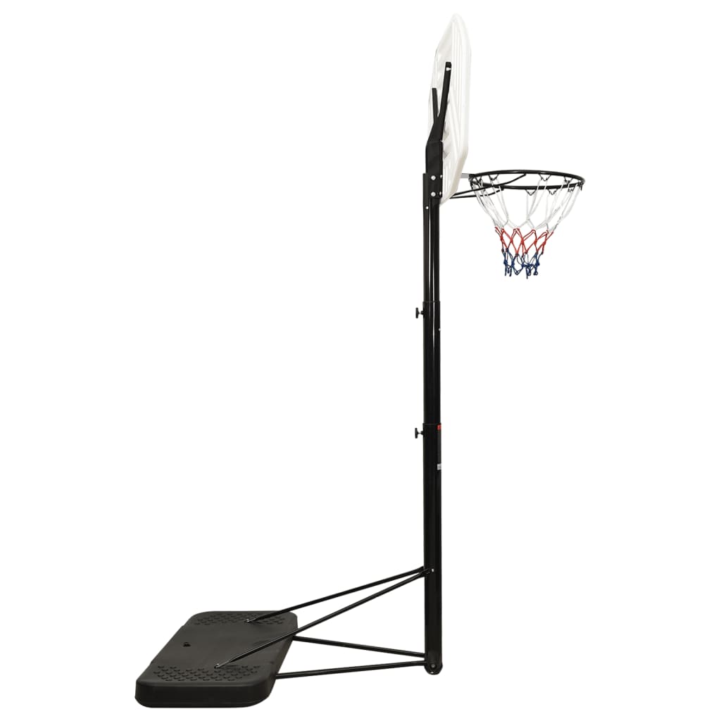 White basketball support 258-363 cm polyethylene