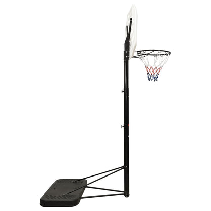 White basketball support 258-363 cm polyethylene
