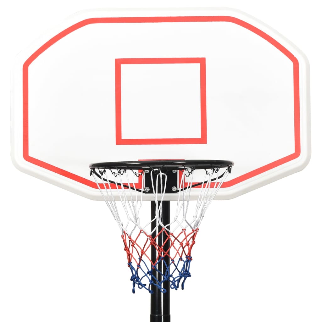 White basketball support 258-363 cm polyethylene