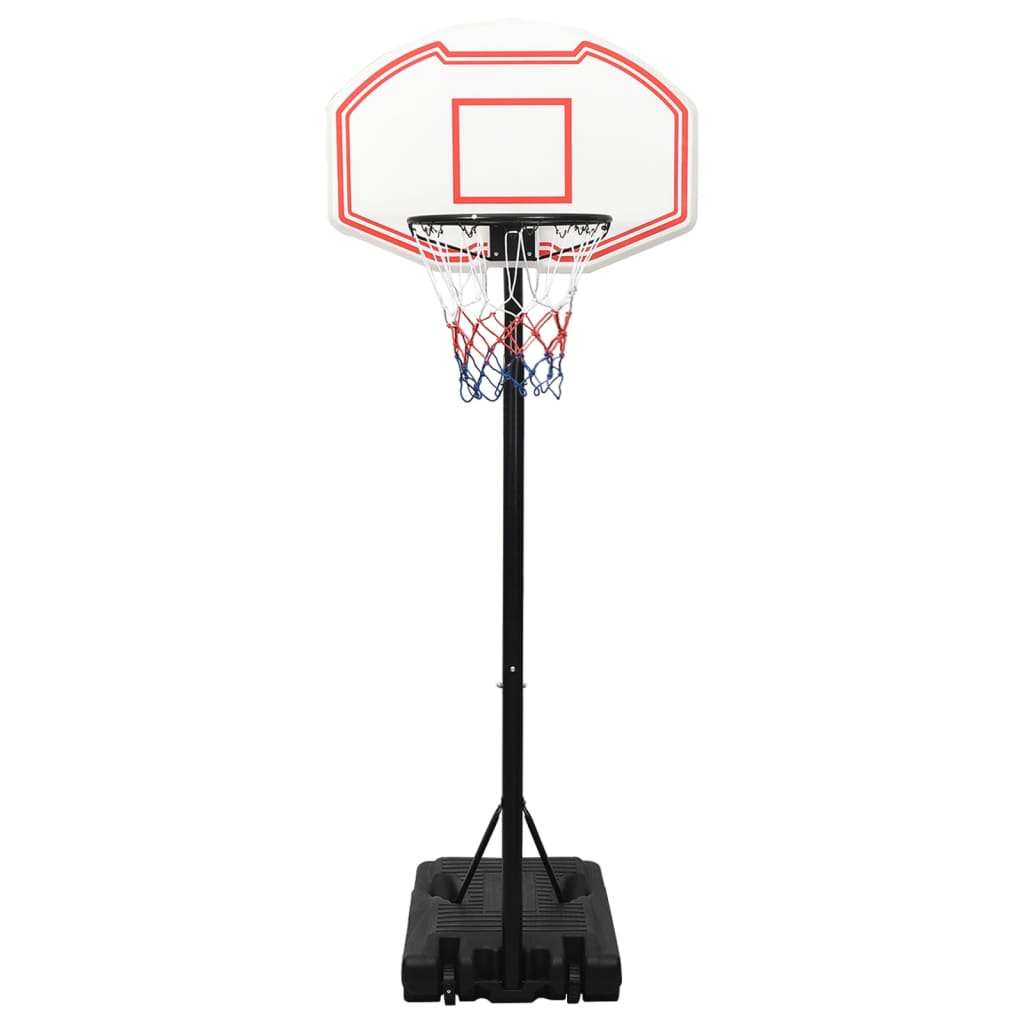 White basketball support 237-307 cm polyethylene