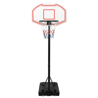 White basketball support 237-307 cm polyethylene