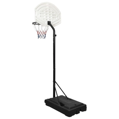 White basketball support 237-307 cm polyethylene