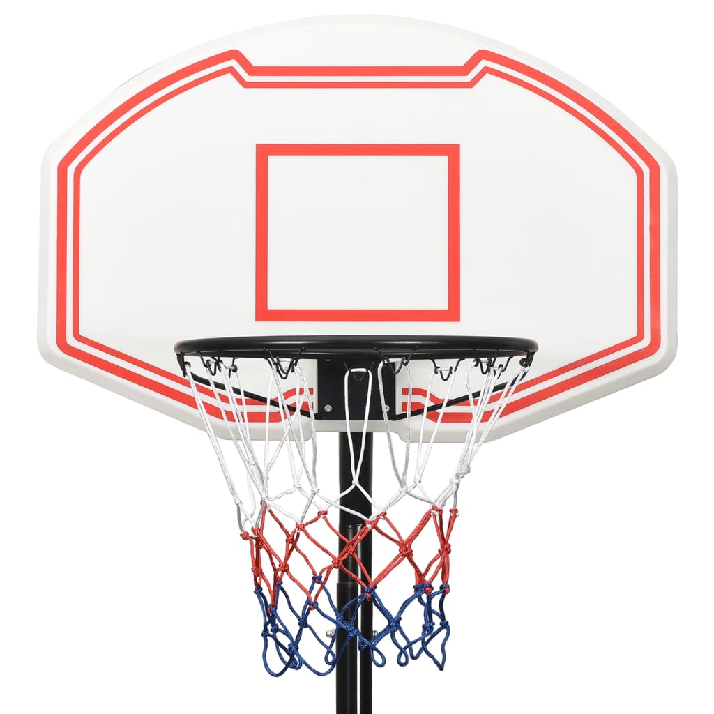 White basketball support 237-307 cm polyethylene