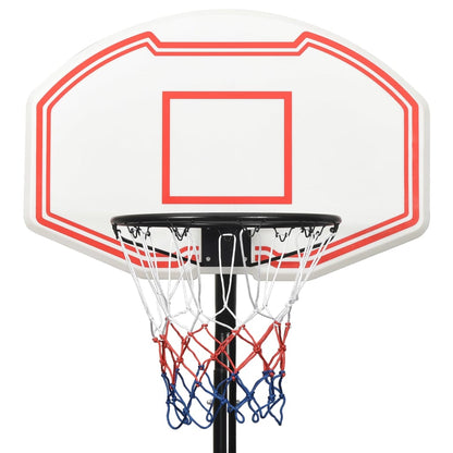 White basketball support 237-307 cm polyethylene