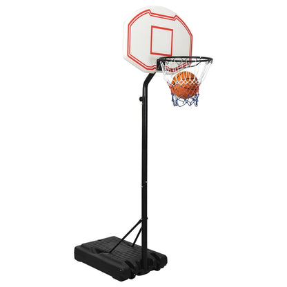 White basketball support 237-307 cm polyethylene