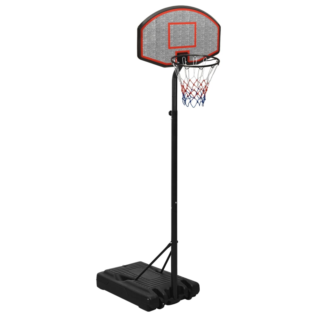 Black basketball support 237-307 cm polyethylene