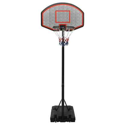 Black basketball support 237-307 cm polyethylene