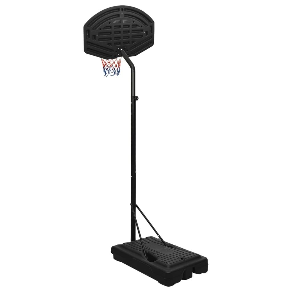 Black basketball support 237-307 cm polyethylene