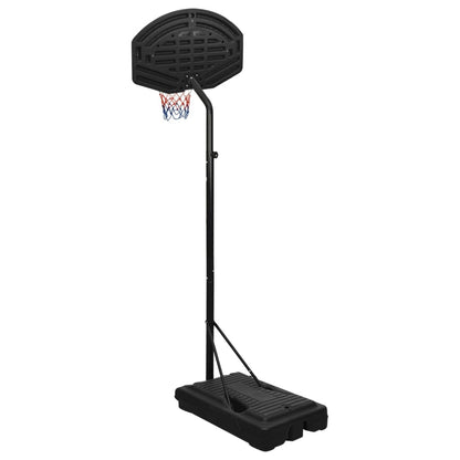 Black basketball support 237-307 cm polyethylene