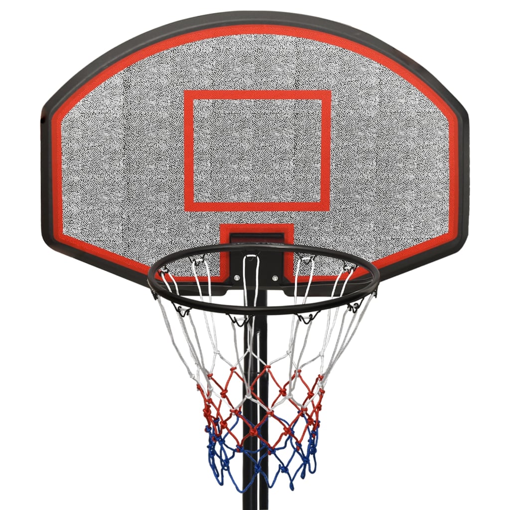 Black basketball support 237-307 cm polyethylene