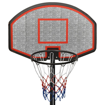 Black basketball support 237-307 cm polyethylene