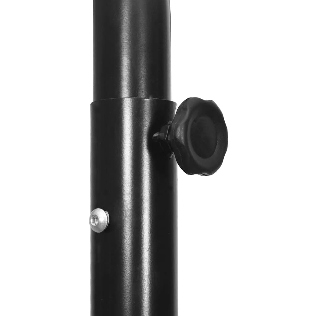 Black basketball support 237-307 cm polyethylene