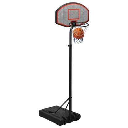 Black basketball support 237-307 cm polyethylene