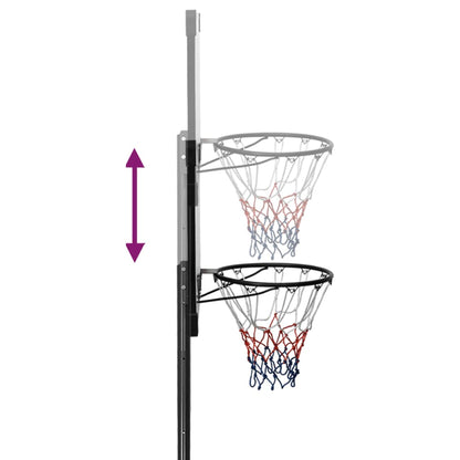 Transparent basketball support 235-305 cm Polycarbonate