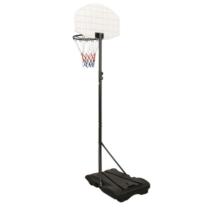 White basketball support 216-250 cm polyethylene