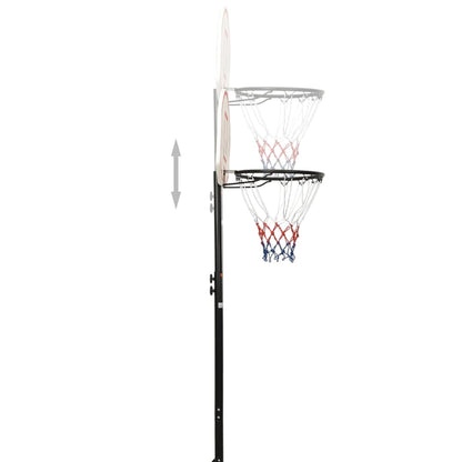 White basketball support 216-250 cm polyethylene