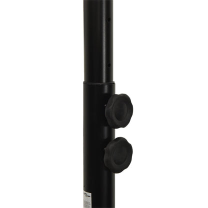 Black basketball support 216-250 cm polyethylene