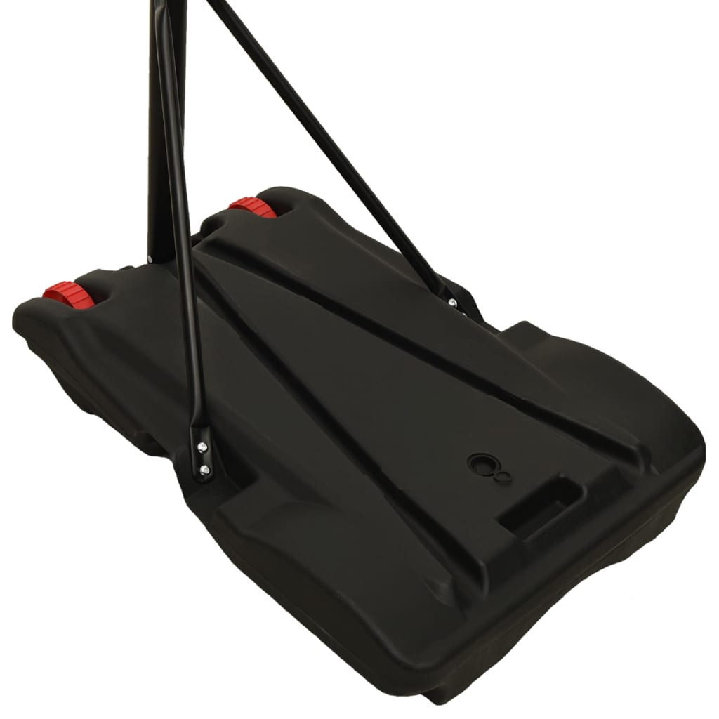 Black basketball support 216-250 cm polyethylene