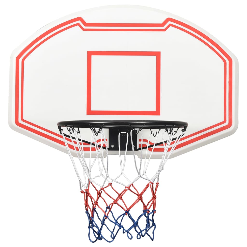 White basketball panel 90x60x2 cm polyethylene