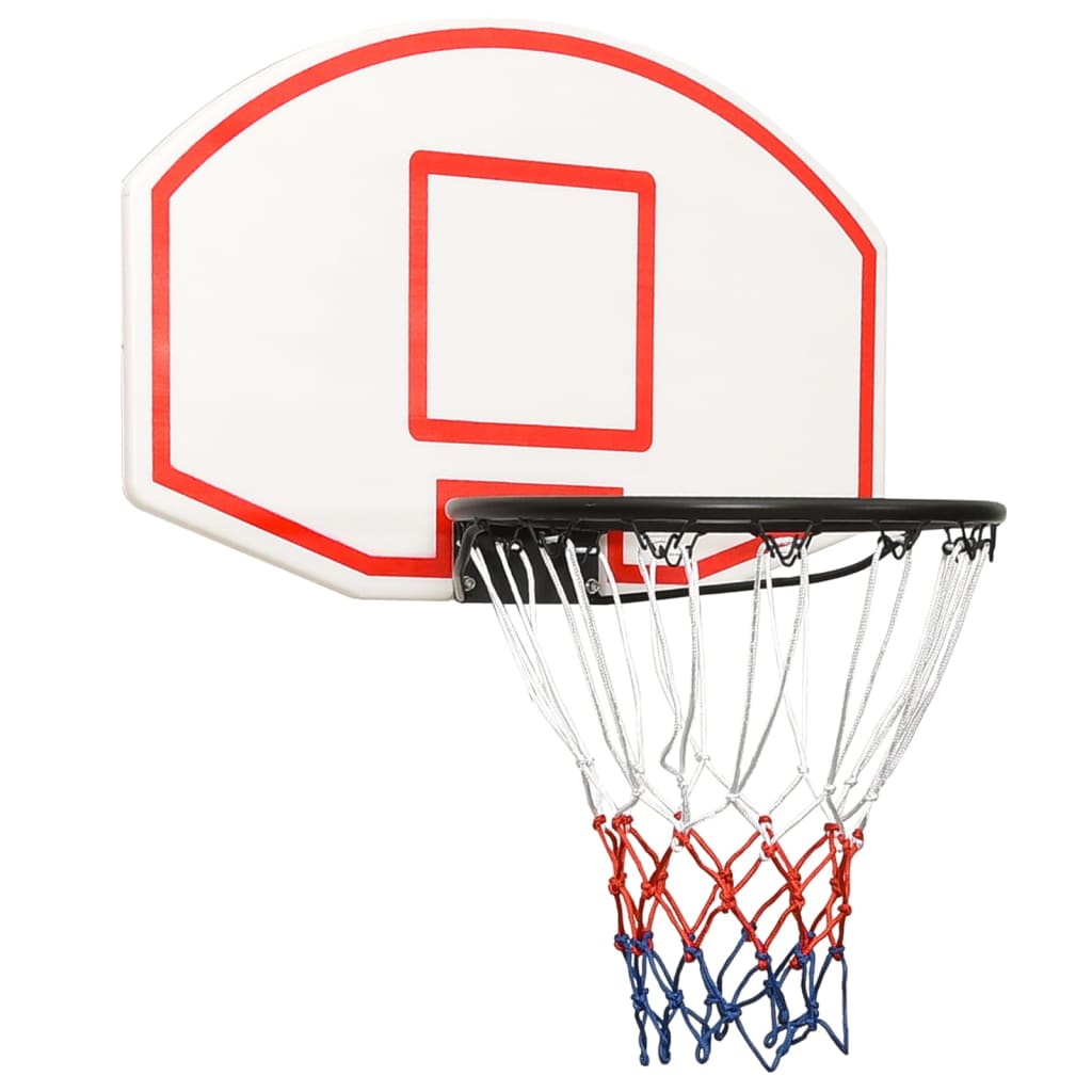 White basketball panel 71x45x2 cm polyethylene