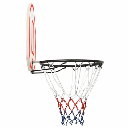 White basketball panel 71x45x2 cm polyethylene