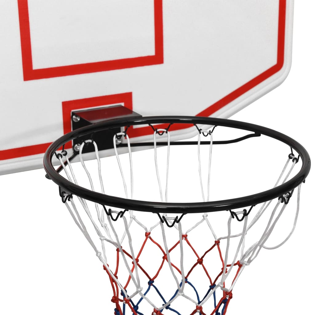 White basketball panel 71x45x2 cm polyethylene