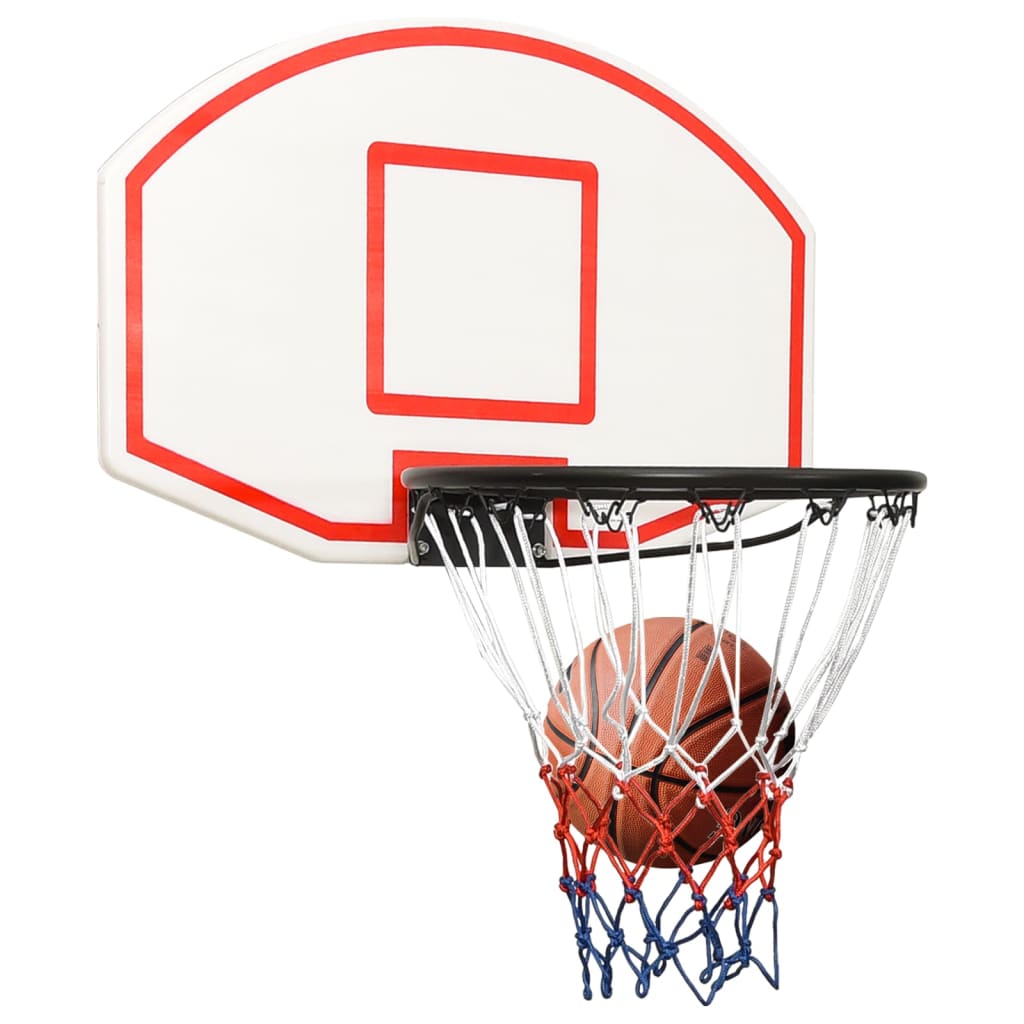 White basketball panel 71x45x2 cm polyethylene