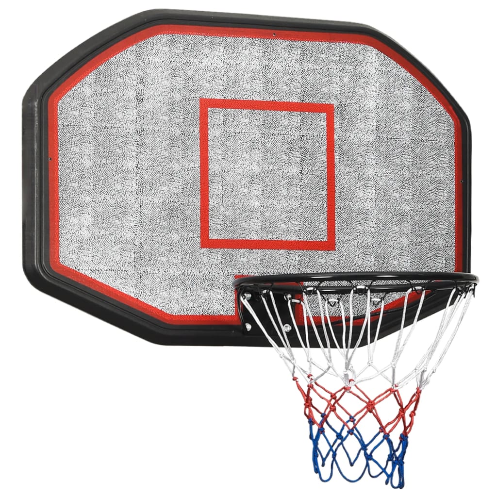 Black basketball panel 109x71x3 cm polyethylene
