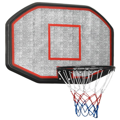 Black basketball panel 109x71x3 cm polyethylene