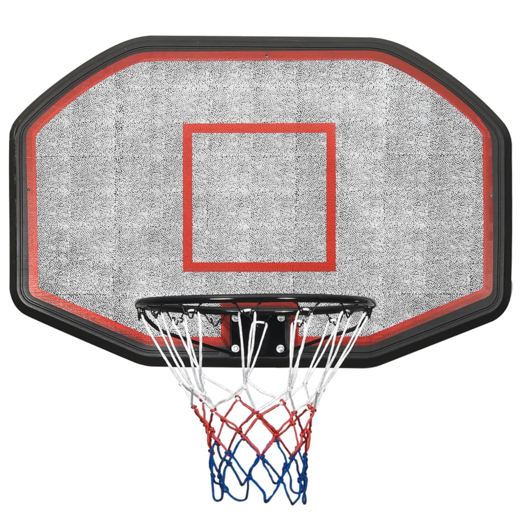 Black basketball panel 109x71x3 cm polyethylene