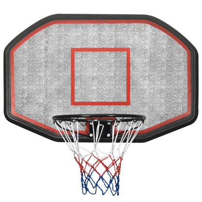 Black basketball panel 109x71x3 cm polyethylene