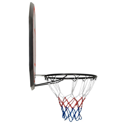 Black basketball panel 109x71x3 cm polyethylene