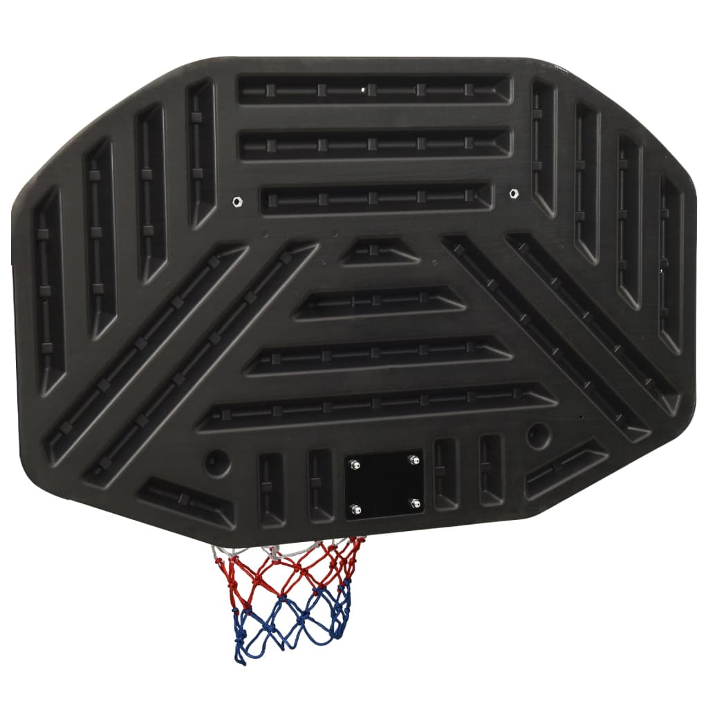 Black basketball panel 109x71x3 cm polyethylene