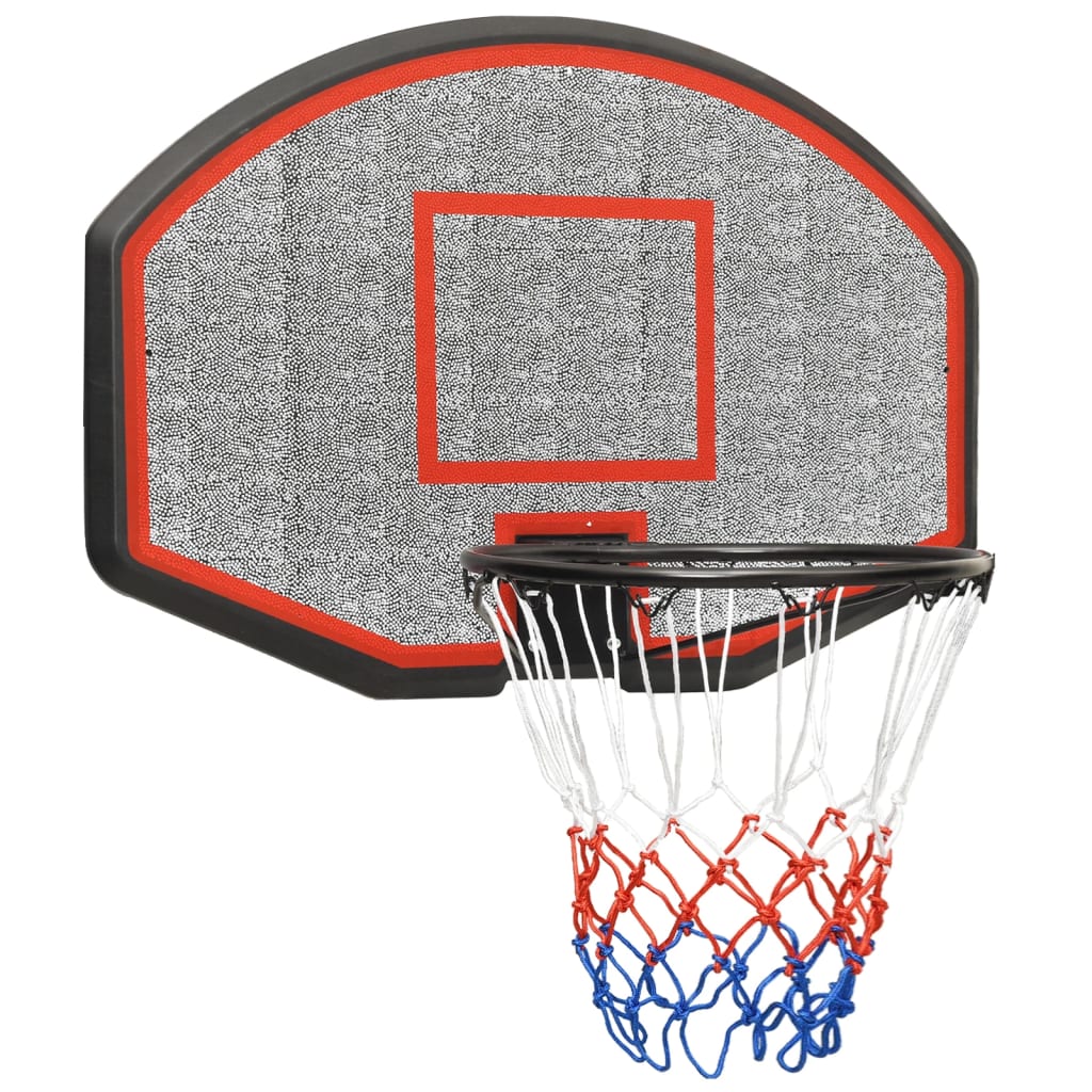 Black basketball panel 71x45x2 cm polyethylene